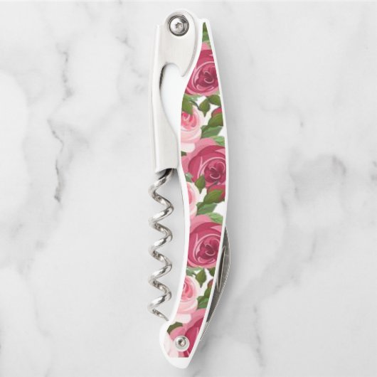 Kurkentrekker Fles Open Floral (Voorkant)