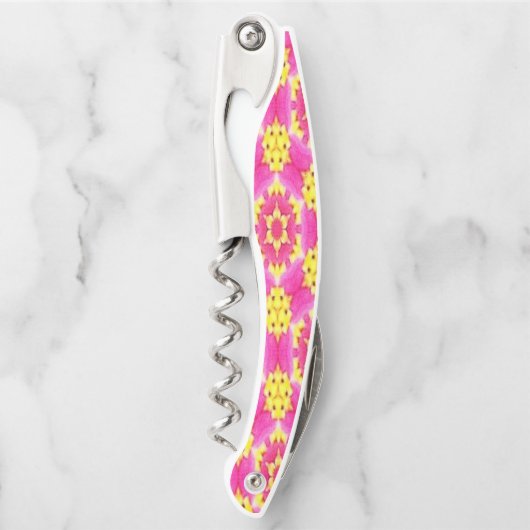 Kurkentrekker Fles Open Floral (Voorkant)