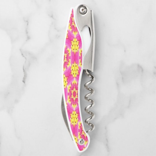 Kurkentrekker Fles Open Floral (Achterkant)