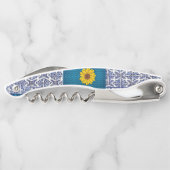 Kurkentrekker Fles Open Floral (Achterkant)