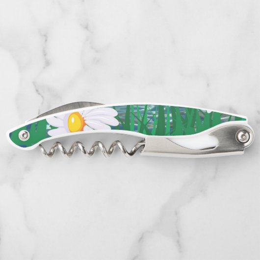 Kurkentrekker Fles Open Floral (Achterkant)