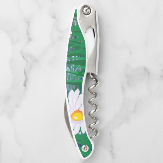 Kurkentrekker Fles Open Floral (Achterkant)