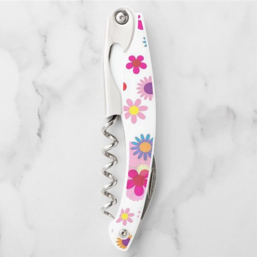 Kurkentrekker Fles Open Floral (Voorkant)