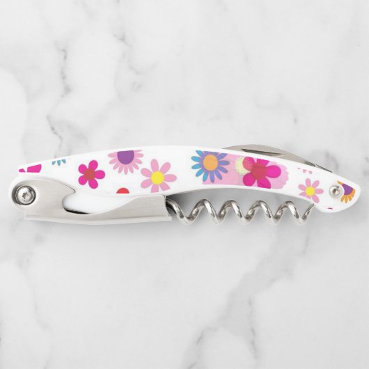 Kurkentrekker Fles Open Floral (Voorkant)