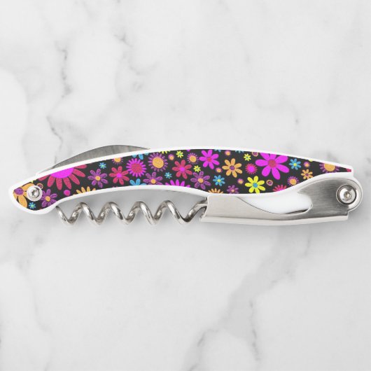 Kurkentrekker Fles Open Floral (Achterkant)