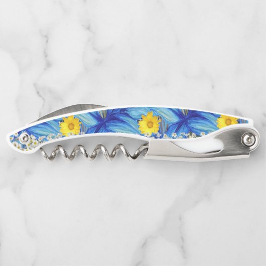 Kurkentrekker Fles Open Floral (Achterkant)