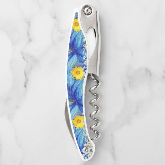 Kurkentrekker Fles Open Floral (Achterkant)