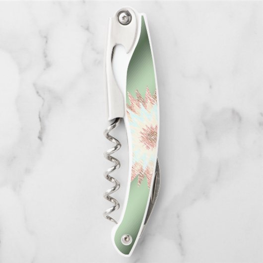 Kurkentrekker Fles Open Floral (Voorkant)