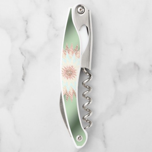 Kurkentrekker Fles Open Floral (Achterkant)