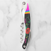 Kurkentrekker Fles Open Floral (Voorkant)