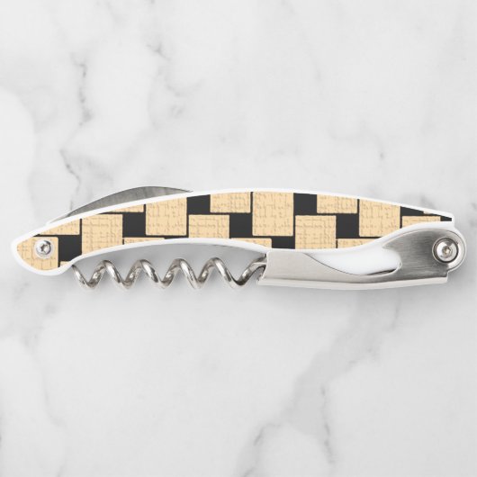 Kurkentrekker Fles OpenBeige en Black (Achterkant)