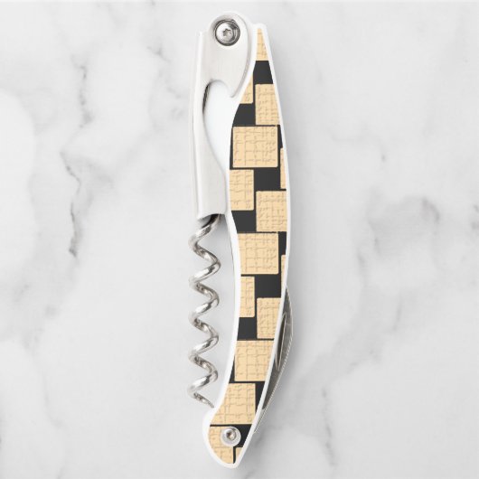 Kurkentrekker Fles OpenBeige en Black (Voorkant)