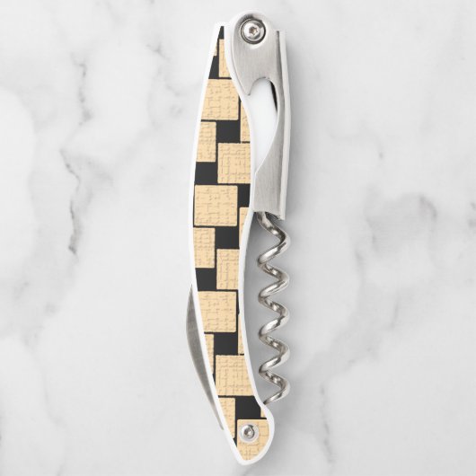 Kurkentrekker Fles OpenBeige en Black (Achterkant)