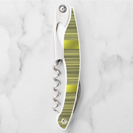 Kurkentrekker Fles Opener Geel (Voorkant)