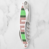 Kurkentrekker Fles OpenStripe (Achterkant)