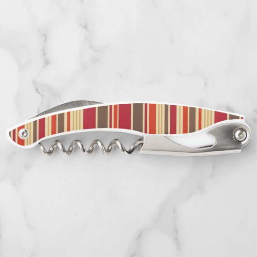 Kurkentrekker Fles OpenStripe (Achterkant)