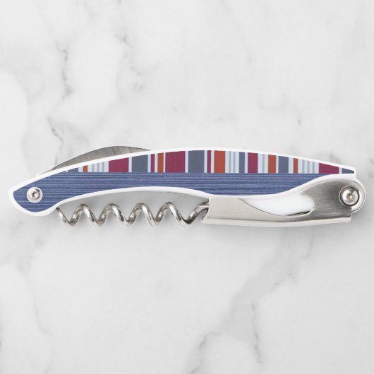 Kurkentrekker Fles OpenStripe (Achterkant)