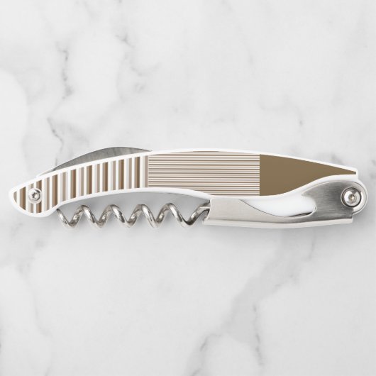 Kurkentrekker Fles OpenStripe (Achterkant)