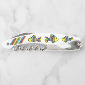 Kurkentrekker Fles OpenStripe Fish (Achterkant)