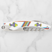 Kurkentrekker Fles OpenStripe Fish (Voorkant)