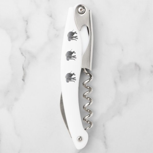 Kurkentrekker flesopener olifant (Achterkant)