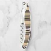 Kurkentrekker flesopening bruin en beige (Voorkant)