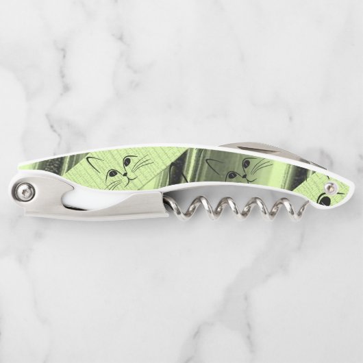 Kurkentrekker flesopening katten groen (Voorkant)