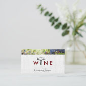 Kurkentrekker Logo | wijngaard Visitekaartje (Staand voorkant)