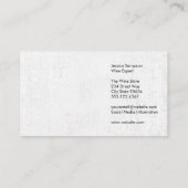 Kurkentrekker Logo | wijngaard Visitekaartje (Achterkant)