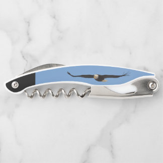 Kurkentrekker met zeearend in de lucht