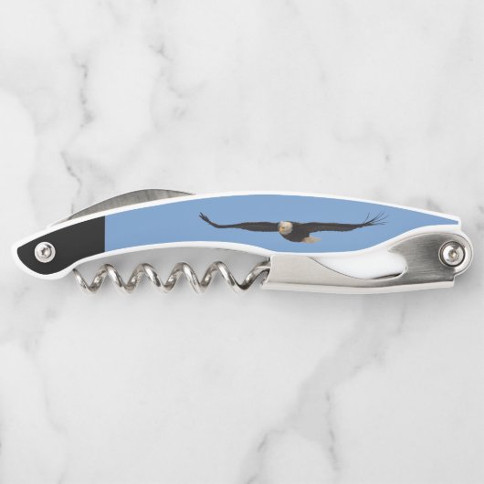 Kurkentrekker met zeearend in de lucht (Achterkant)