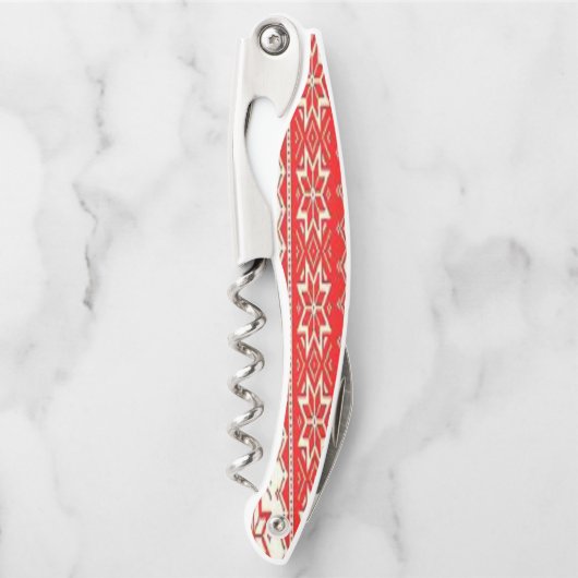 Kurkentrekker OpenRood en Wit (Voorkant)