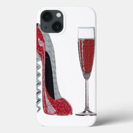 Kurkentrekker Red Stiletto en Champagne iPad Case