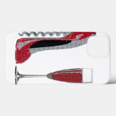 Kurkentrekker Red Stiletto en Champagne iPad Case (Achterkant (horizontaal))