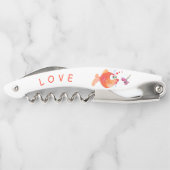 Kurkentrekker van Fish and Worm Love Romantic Wait (Achterkant)