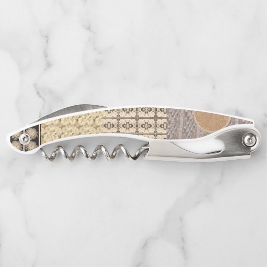 Kurkentrekkers flesje opener aarde tafels (Achterkant)