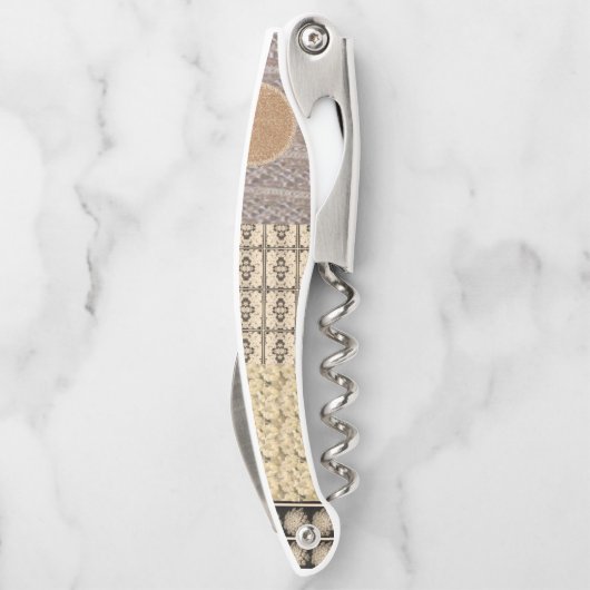 Kurkentrekkers flesje opener aarde tafels (Achterkant)