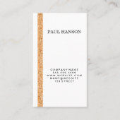 kurkgestreept accent visitekaartje (Voorkant)