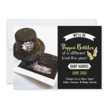 Kurkken Openen Baby Aankondiging Nieuwjaar