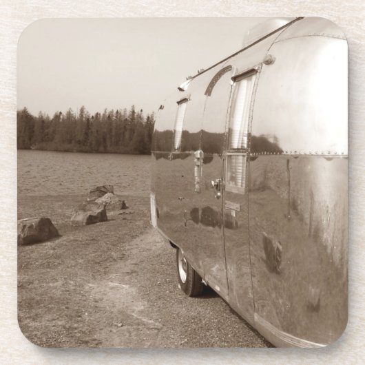 KurkOnderzetter  Klein-aluminium kamperaanhangwage Drankjes Onderzetter (Voorkant)