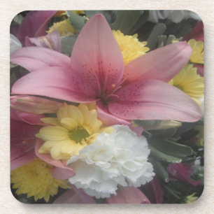 KurkOnderzetter Roze Lily Beauty Drankjes Onderzetter