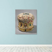 Kurkplankset met parels en edelstenen canvas afdruk (Insitu (Houten vloer))