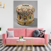 Kurkplankset met parels en edelstenen canvas afdruk (Insitu (Woonkamer))