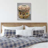 Kurkplankset met parels en edelstenen canvas afdruk (Insitu (Slaapkamer))