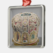 Kurkplankset met parels en edelstenen metalen ornament (Links)