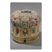 Kurkplankset met parels en edelstenen mini klembord (Achterkant)