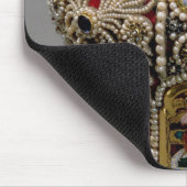 Kurkplankset met parels en edelstenen muismat (Hoek)