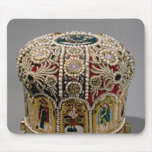 Kurkplankset met parels en edelstenen muismat (Voorkant)