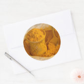 kurkpoeder ronde sticker (Envelop)