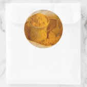 kurkpoeder ronde sticker (Tas)